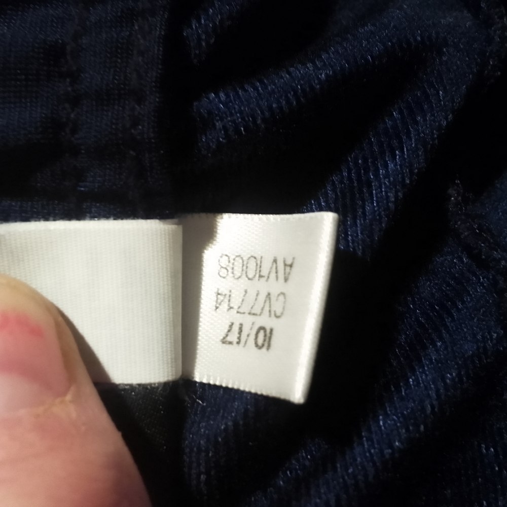 Adidas Navy Track Pants with White Stripes - Picture 10 of 16